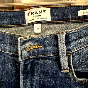 FRAME Le High Straight Ankle Denim. Sz 27.